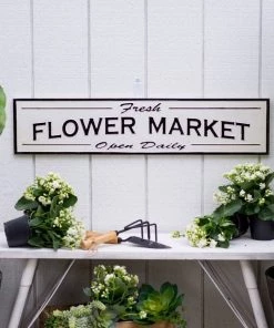 Happy Gardens Garden Signs Metal "Flower Market" Sign