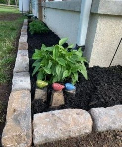 Happy Gardens Mini Birds On Rocks Stone Statues
