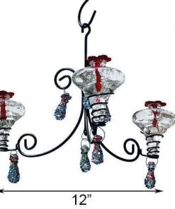 Happy Gardens Mini-Blossom Chandelier Hummingbird Feeder 5 Happy Gardens Mini-Blossom Chandelier Hummingbird Feeder
