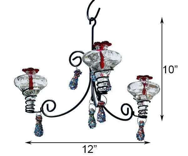 Happy Gardens Mini-Blossom Chandelier Hummingbird Feeder 4 Happy Gardens Mini-Blossom Chandelier Hummingbird Feeder