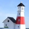 Happy Gardens Birdhouses/Baths Montauk Point Lighthouse Bird House 1 Happy Gardens Birdhouses/Baths Montauk Point Lighthouse Bird House