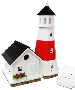 Happy Gardens Birdhouses/Baths Montauk Point Lighthouse Bird House