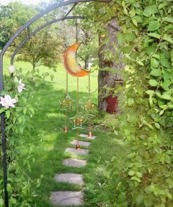 Happy Gardens Mobiles & Wind Chimes Moon And Stars W/Dangles Wind Chime