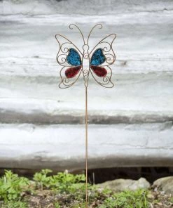 Happy Gardens Multicolor Butterfly Garden Stake