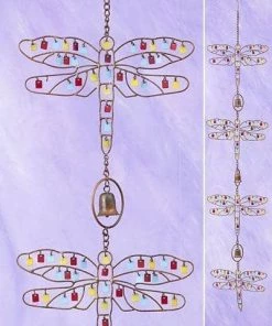 Happy Gardens Multicolor Dragonflies Hanging Ornament Ornaments