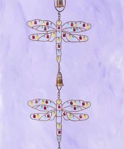 Happy Gardens Multicolor Dragonflies Hanging Ornament Ornaments