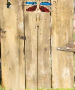 Happy Gardens Garden Stakes & Rain Gauges Multicolor Dragonfly Garden Stake