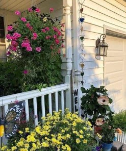 Happy Gardens Rain Chains Multicolor Heart Rain Chain