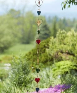 Happy Gardens Multicolor Hearts Ornament