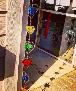 Happy Gardens Multicolor Hearts Ornament