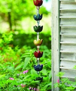 Happy Gardens Multicolor Lily Cup Rain Chain Rain Chains