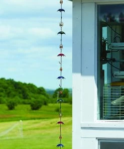 Happy Gardens Multicolor Umbrella Rain Chain
