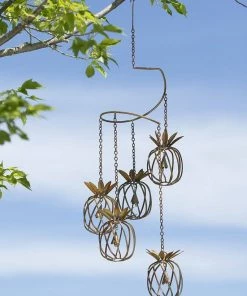 Happy Gardens Mobiles & Wind Chimes Open Pineapple Spiral Mobile