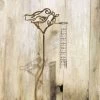 Happy Gardens Garden Stakes & Rain Gauges Openwork With Leaf Bird Rain Gauge