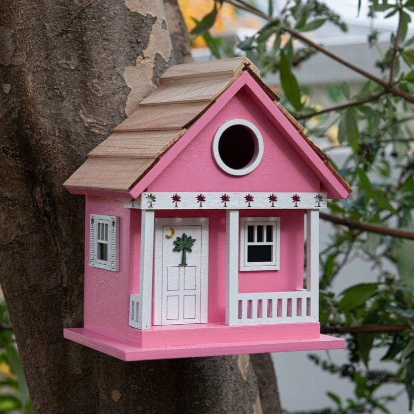 Happy Gardens Palmetto Tree Bird Cottage Birdhouses/Baths 3 Happy Gardens Palmetto Tree Bird Cottage Birdhouses/Baths