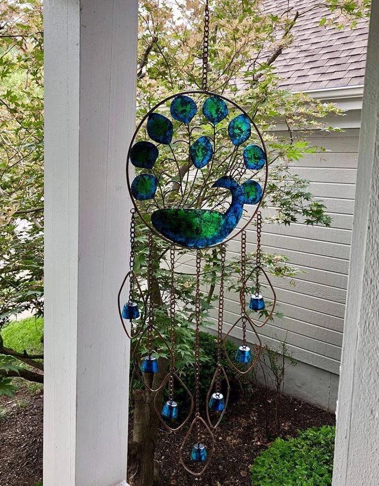 Happy Gardens Peacock Wind Chime 4 Happy Gardens Peacock Wind Chime