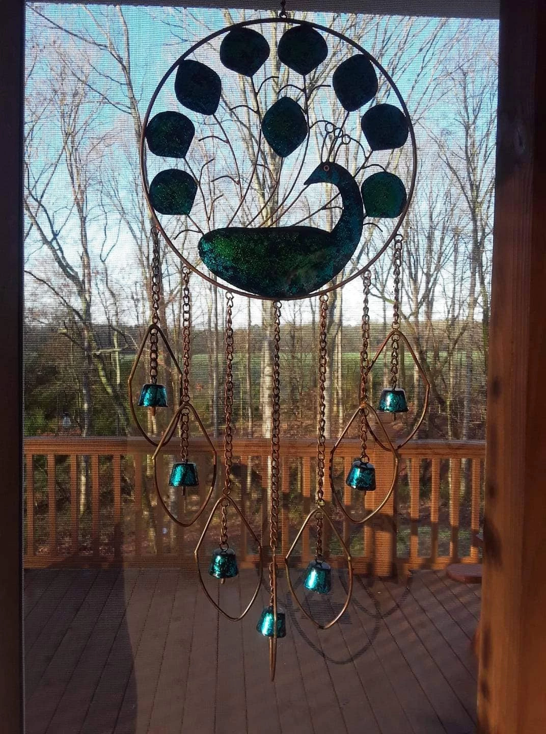 Happy Gardens Peacock Wind Chime 5 Happy Gardens Peacock Wind Chime