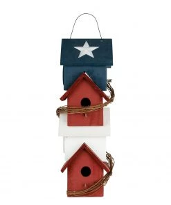 Happy Gardens Piedmont Patriotic Birdhouse Birdhouses/Baths