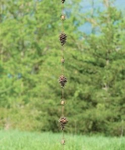 Happy Gardens Pine Cone Rain Chain Rain Chains