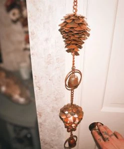 Happy Gardens Pine Cone Rain Chain Rain Chains