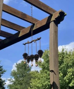 Happy Gardens Pine Cone Wind Chime