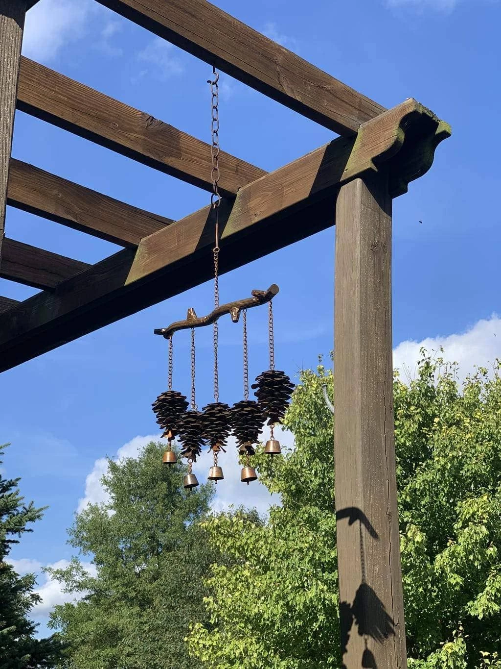 Happy Gardens Pine Cone Wind Chime 4 Happy Gardens Pine Cone Wind Chime