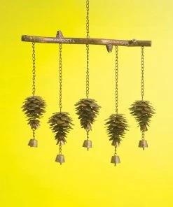 Happy Gardens Pine Cone Wind Chime