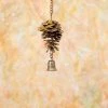 Happy Gardens Pine Cone With Bell Ornament Ornaments