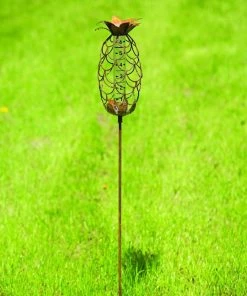Happy Gardens Pineapple Rain Gauge Stake
