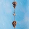 Happy Gardens Pinecones And Bells Hanging Garden Ornament