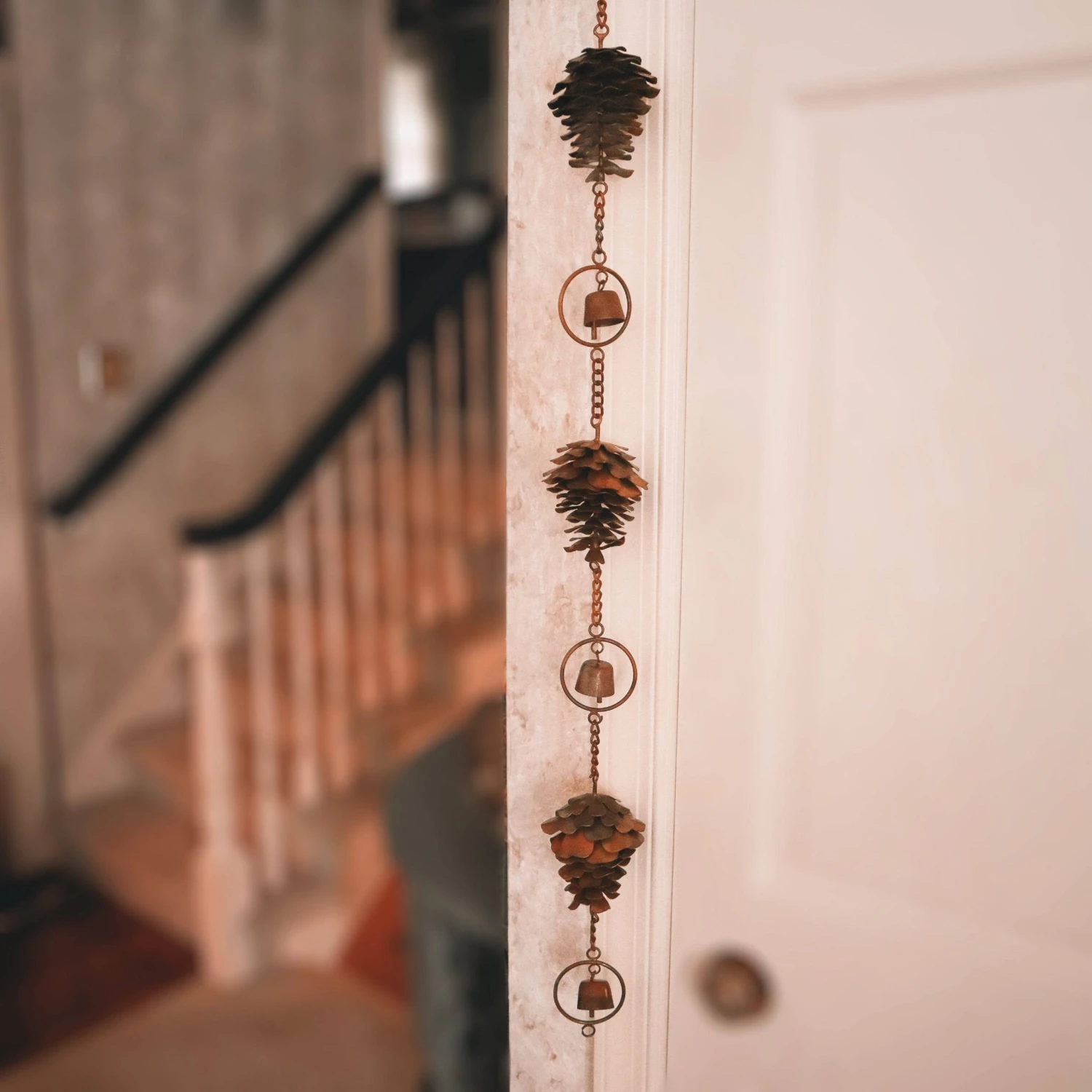 Happy Gardens Pinecones And Bells Hanging Garden Ornament 5 Happy Gardens Pinecones And Bells Hanging Garden Ornament