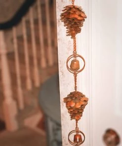 Happy Gardens Pinecones And Bells Hanging Garden Ornament 11 Happy Gardens Pinecones And Bells Hanging Garden Ornament