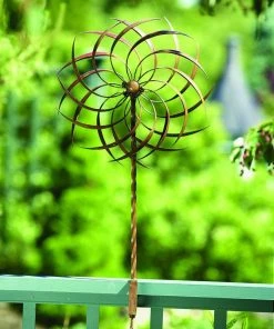 Happy Gardens Pinwheel Clamp Wind Spinner Wind Spinners