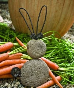 Happy Gardens Rabbit River Stone Garden Statue Statues