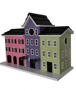 Happy Gardens Birdhouses/Baths Rainbow Row Birdhouse