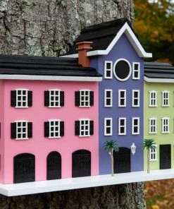 Happy Gardens Birdhouses/Baths Rainbow Row Birdhouse
