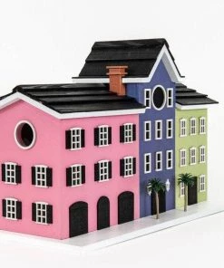 Happy Gardens Birdhouses/Baths Rainbow Row Birdhouse