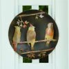 Happy Gardens Raised Cedar Waxwing Wall Decor Disc
