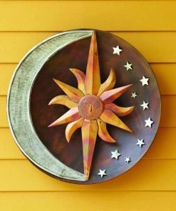 Happy Gardens Raised Celestial Wall Decor Disc