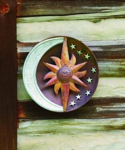 Happy Gardens Raised Celestial Wall Decor Disc