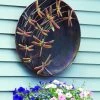 Happy Gardens Raised Dragonflies Wall Decor Disc, 23" 1 Happy Gardens Raised Dragonflies Wall Decor Disc, 23"