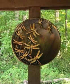 Happy Gardens Raised Dragonflies Wall Decor Disc
