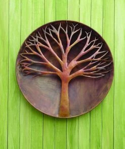 Happy Gardens Raised Tree Wall Decor Disc, 24"