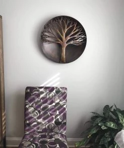 Happy Gardens Raised Tree Wall Decor Disc, 24