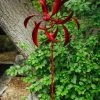 Happy Gardens Wind Spinners Red Feather Wind Spinner, 15"