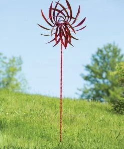 Happy Gardens Wind Spinners Red Pinwheel Wind Spinner 22"
