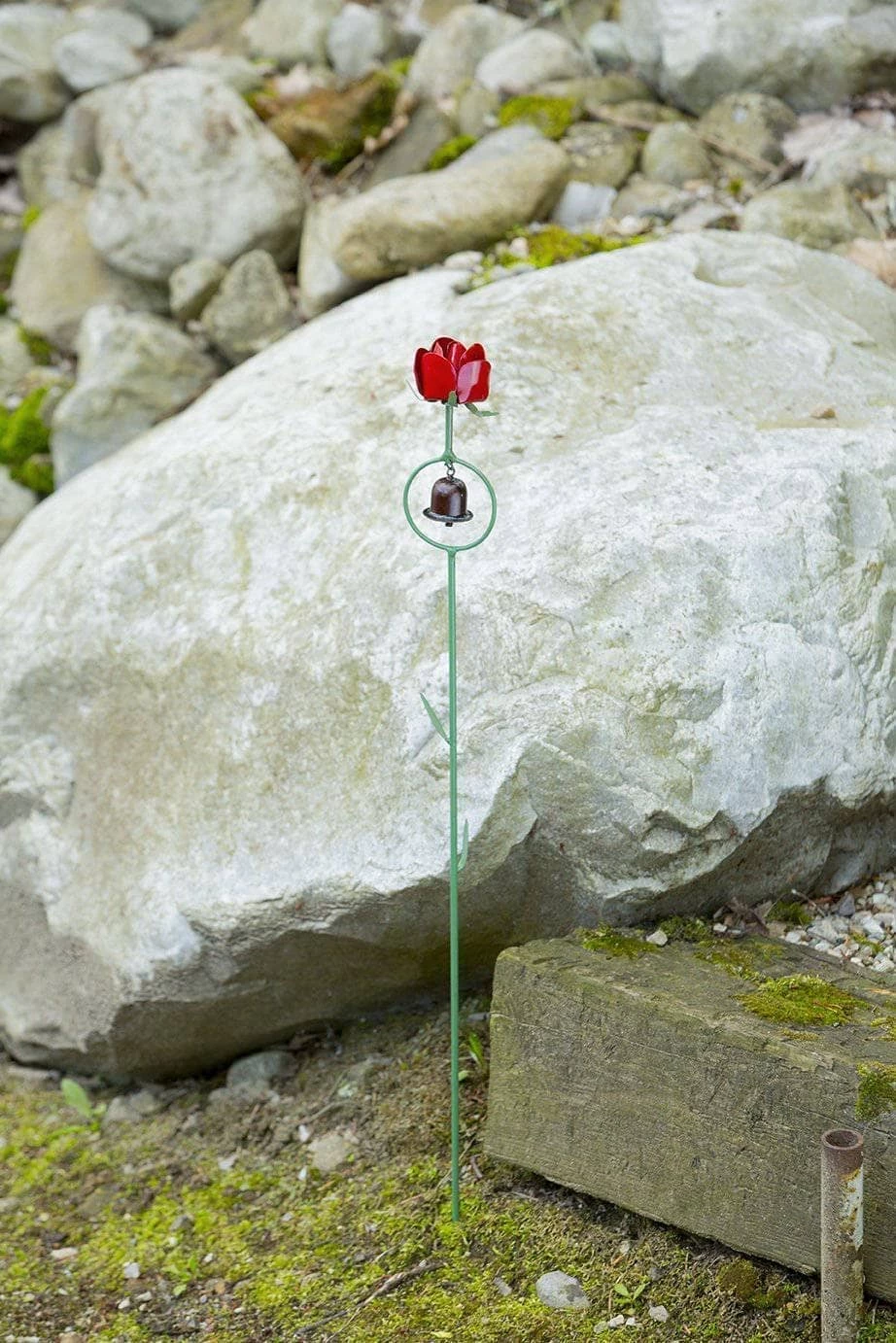 Happy Gardens Red Rose Garden Stake Garden Stakes & Rain Gauges 3 Happy Gardens Red Rose Garden Stake Garden Stakes & Rain Gauges