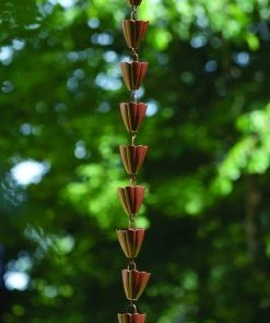 Happy Gardens Rain Chains Scallop Cup Rain Chain