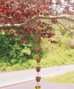 Happy Gardens Rain Chains Scallop Cup Rain Chain
