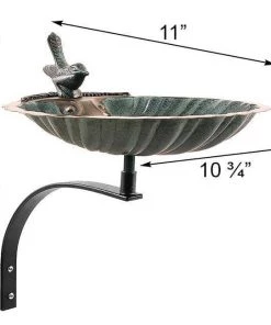 Happy Gardens Scalloped Shell Bird Bath